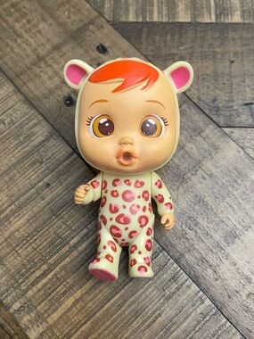 Cry Babies Magic Tears "Enchanted Edition" Lea doll in leopard print pajamas